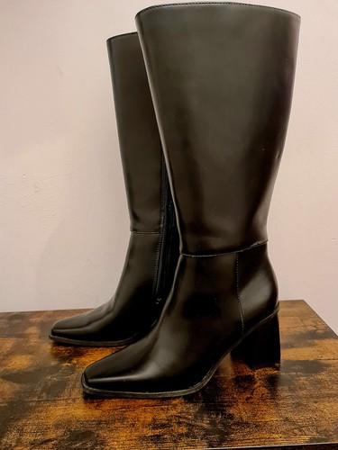 Schwarze lederstiefel 37 - schwarze,