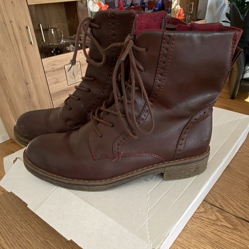 Damen leder stiefeletten - damen,