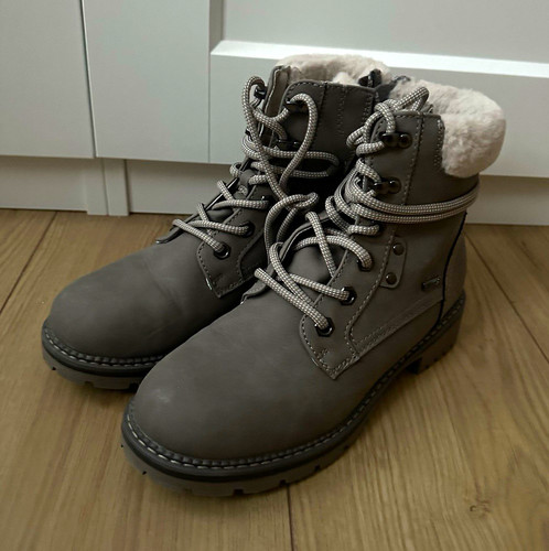 Damen stiefeletten grau - grau, 37