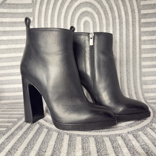 Damen leder stiefeletten - leder,