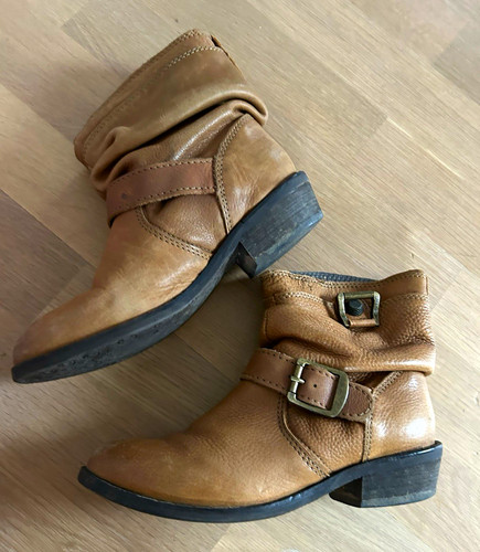 Damen stiefeletten leder - damen, braun