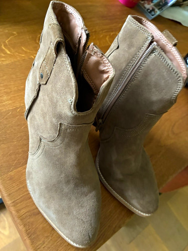 Damen wildleder stiefeletten - wildleder,