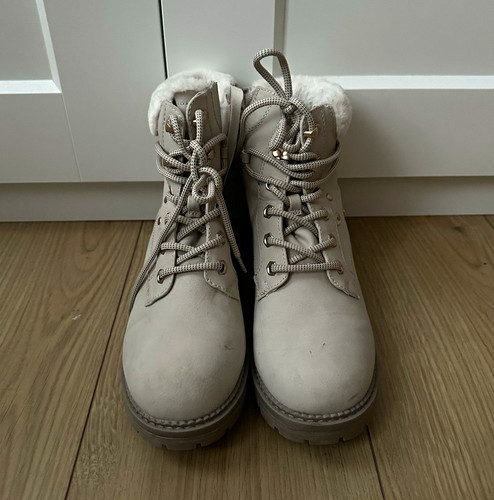 Damen stiefelette beige - stiefelette, eu