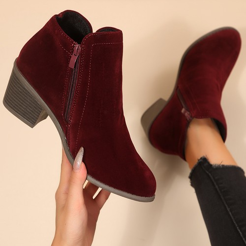 Damen stiefeletten runde form - stiefeletten,